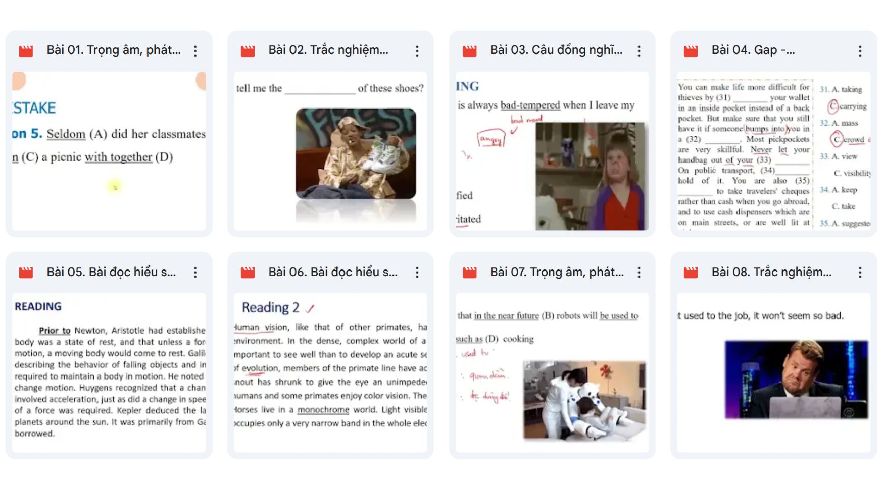 Khóa học giúp học sinh luyện thi THPT QG tiếng Anh qua ngữ pháp, từ vựng và đề mô phỏng