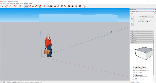 Giao diện của SketchUp Pro 2020