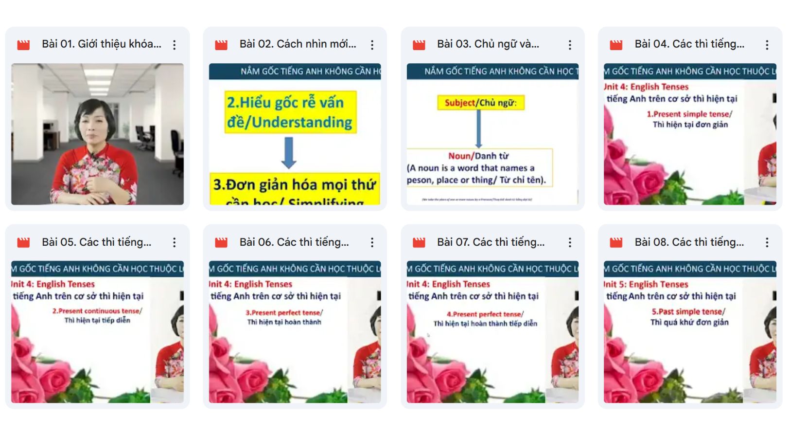 Khóa học giúp bạn hiểu ngữ pháp và từ vựng qua tư duy, ví dụ thực tế và bài tập ứng dụng